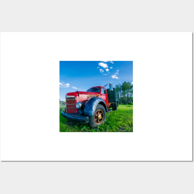 Vintage Farm Truck Wall Art by kenmo